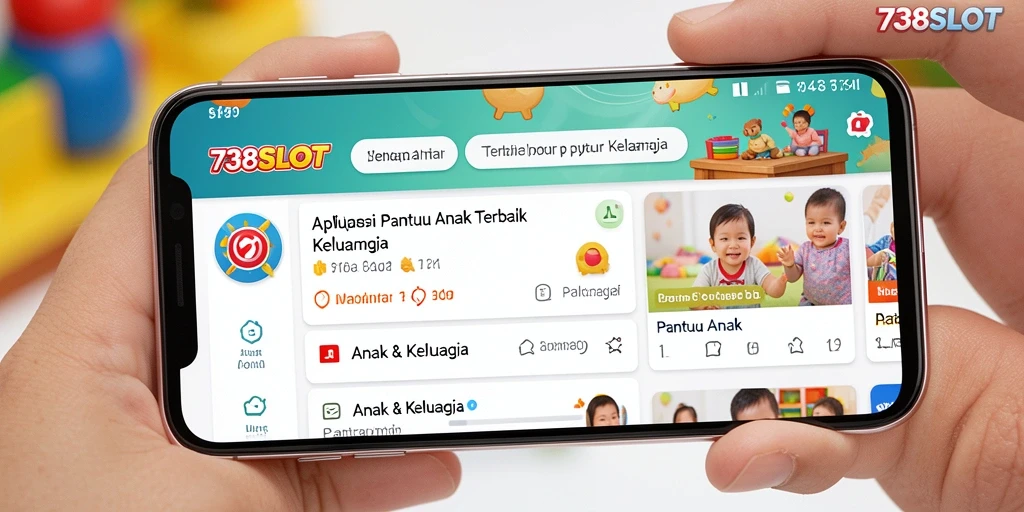 Tampilan antarmuka 738SLOT yang ramah dan interaktif untuk Pantau Anak.
