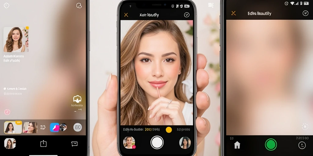 Tampilan antarmuka 77RP yang sederhana dan modern untuk edit foto.