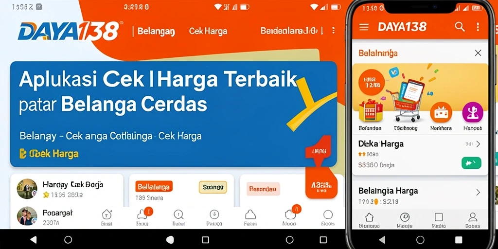 Antarmuka aplikasi DAYA138 yang mudah digunakan untuk cek harga.