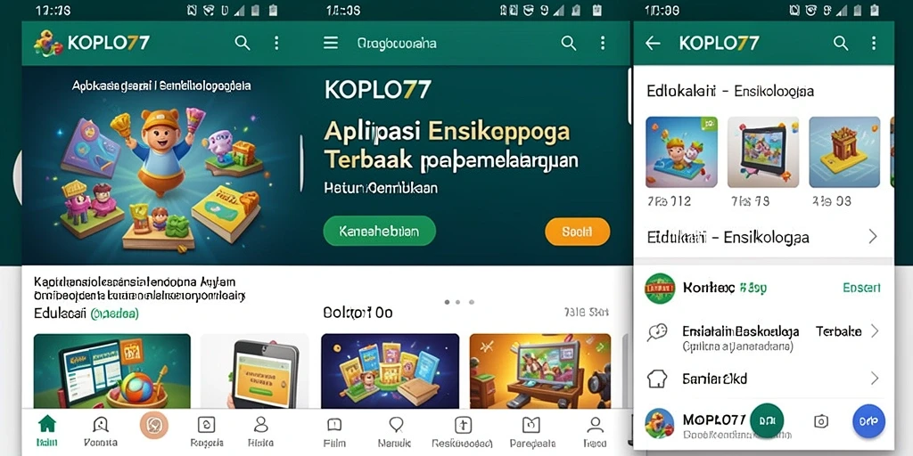 Antarmuka KOPLO77 yang informatif dan mudah digunakan.