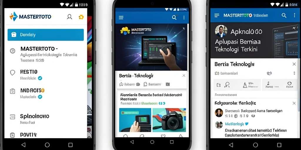 Antarmuka modern dan inovatif aplikasi MASTERTOTO.