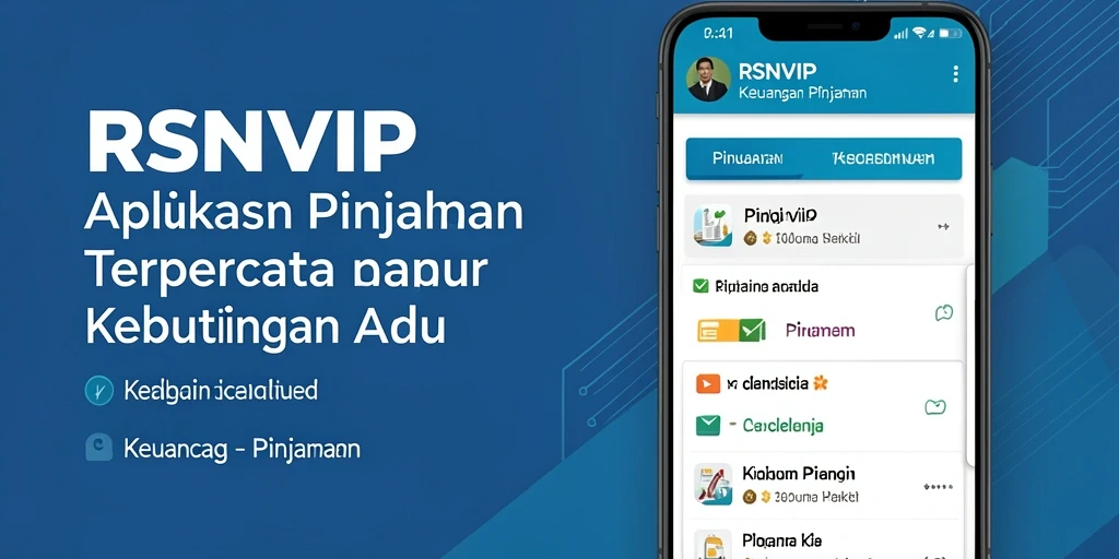 Antarmuka pengguna aplikasi pinjaman RSNVIP yang intuitif dan mudah digunakan.