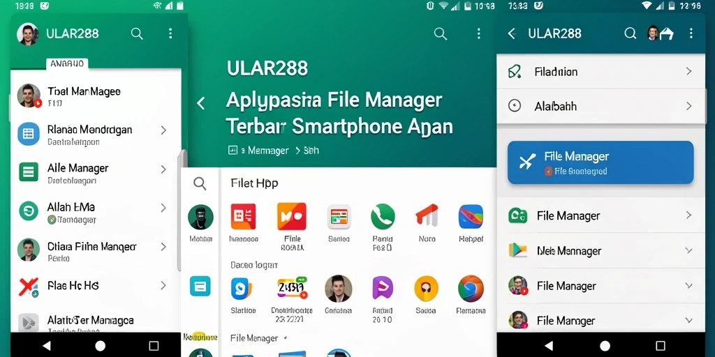 Tampilan antarmuka utama <strong>ULAR288</strong> dengan fitur pengelolaan file yang efisien.