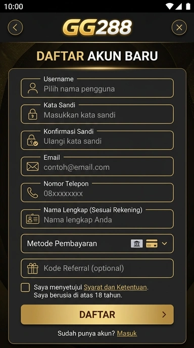 Cara Mudah Buat Akun gg288 untuk Pengguna Android